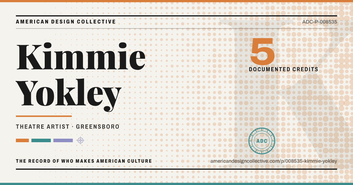 Registry card for Kimmie Yokley: the ADC seal, Kimmie Yokley, and how much is on record.