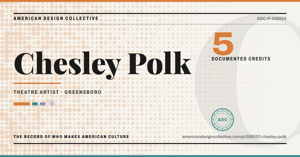 Registry card for Chesley Polk: the ADC seal, Chesley Polk, and how much is on record.