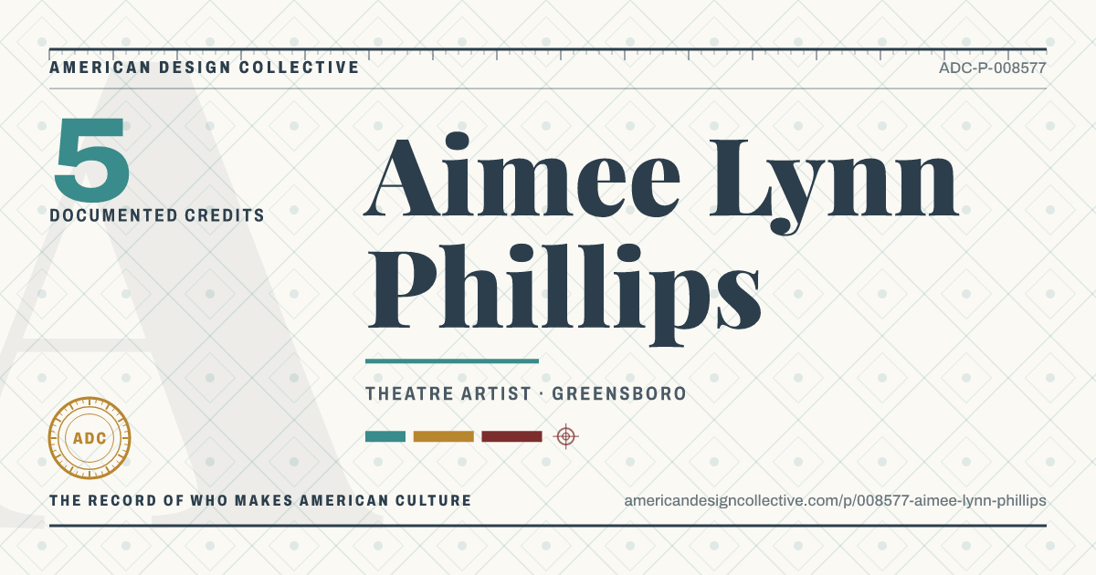 Registry card for Aimee Lynn Phillips: the ADC seal, Aimee Lynn Phillips, and how much is on record.