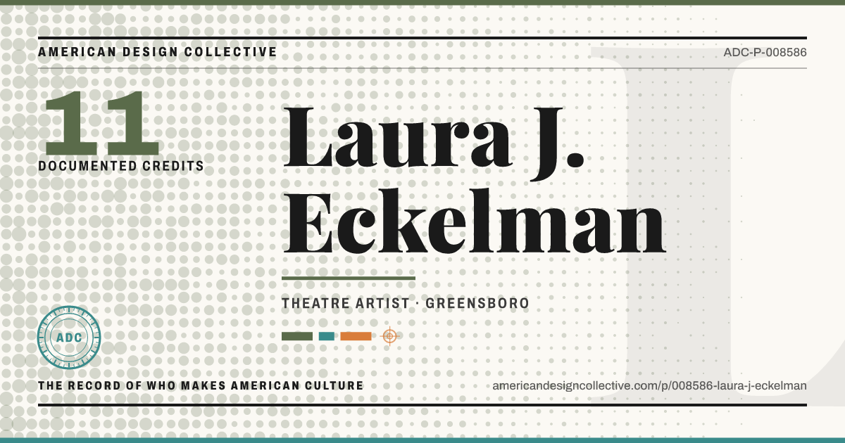 Registry card for Laura J. Eckelman: the ADC seal, Laura J. Eckelman, and how much is on record.