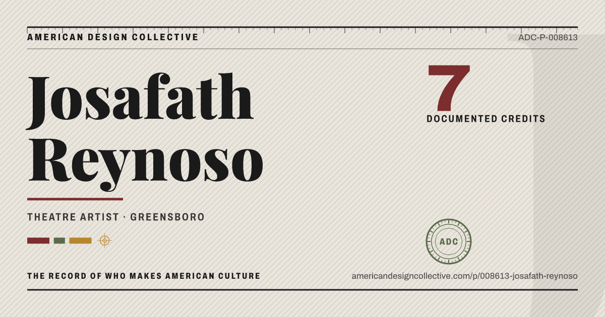 Registry card for Josafath Reynoso: the ADC seal, Josafath Reynoso, and how much is on record.