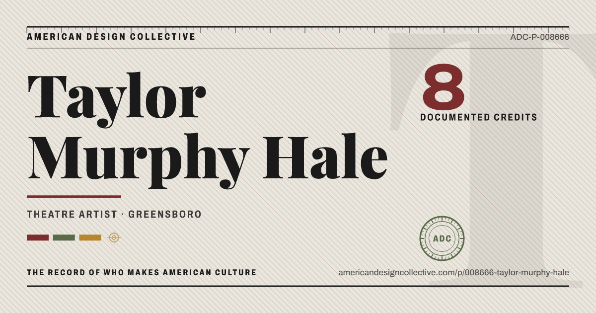 Registry card for Taylor Murphy Hale: the ADC seal, Taylor Murphy Hale, and how much is on record.