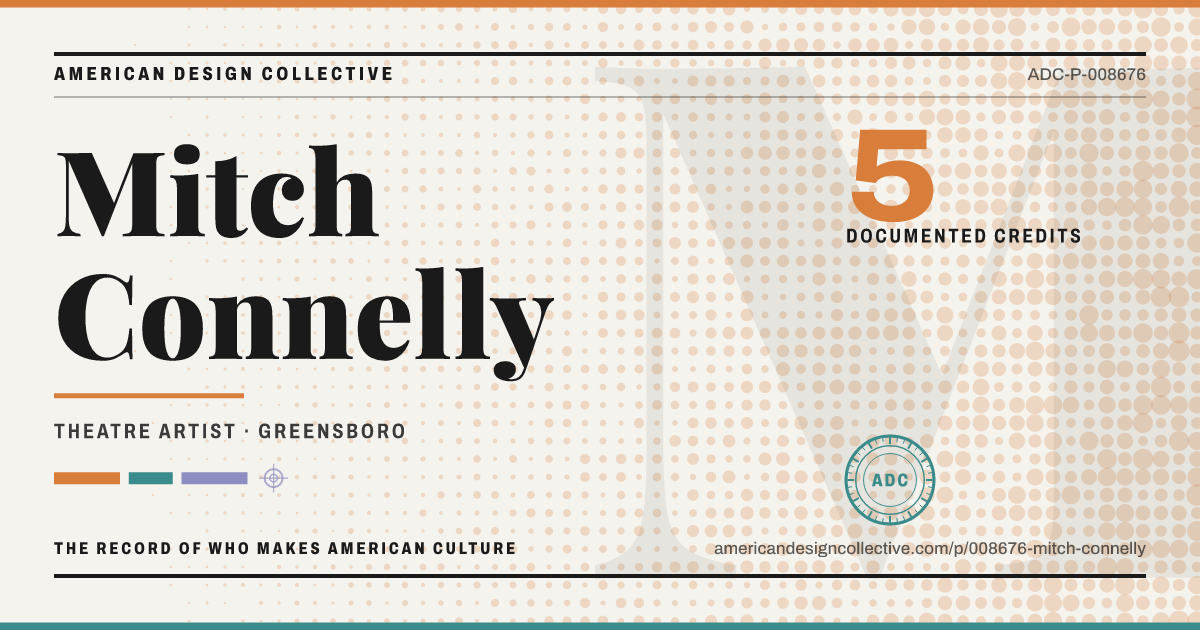Registry card for Mitch Connelly: the ADC seal, Mitch Connelly, and how much is on record.