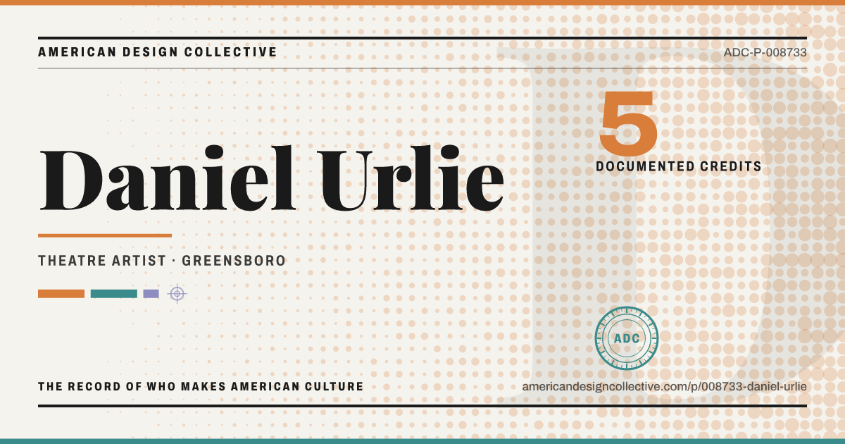 Registry card for Daniel Urlie: the ADC seal, Daniel Urlie, and how much is on record.
