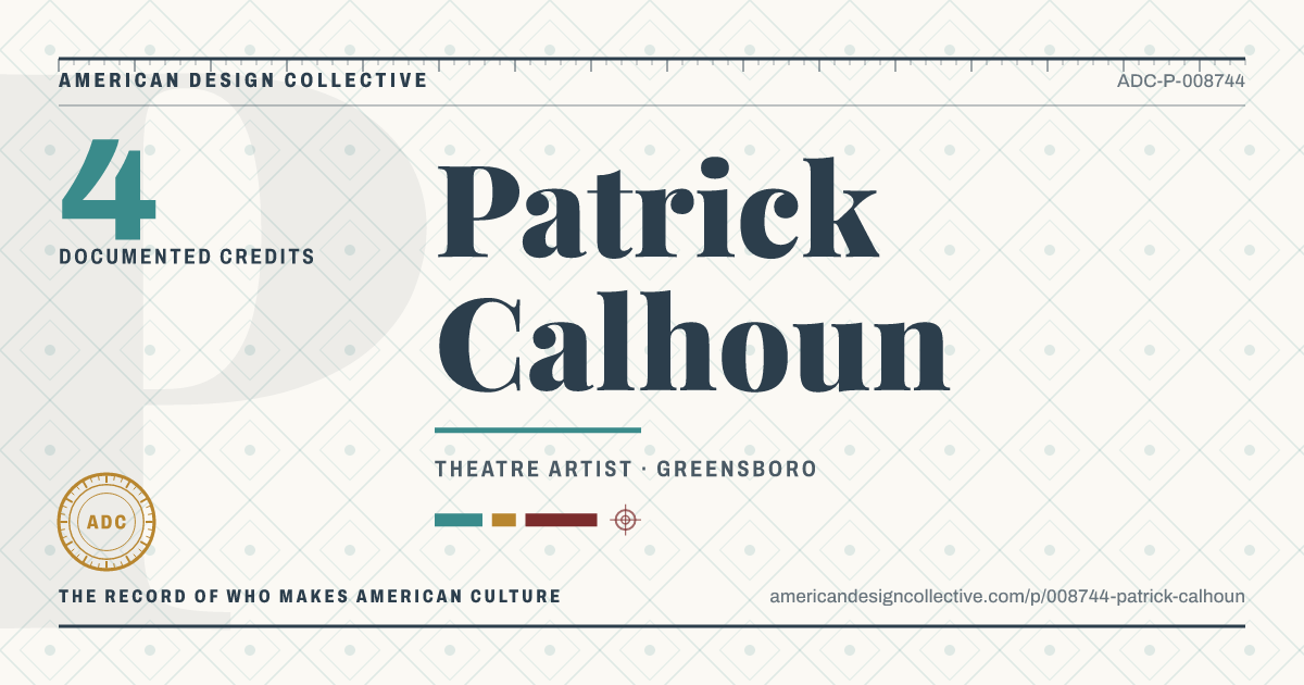 Registry card for Patrick Calhoun: the ADC seal, Patrick Calhoun, and how much is on record.