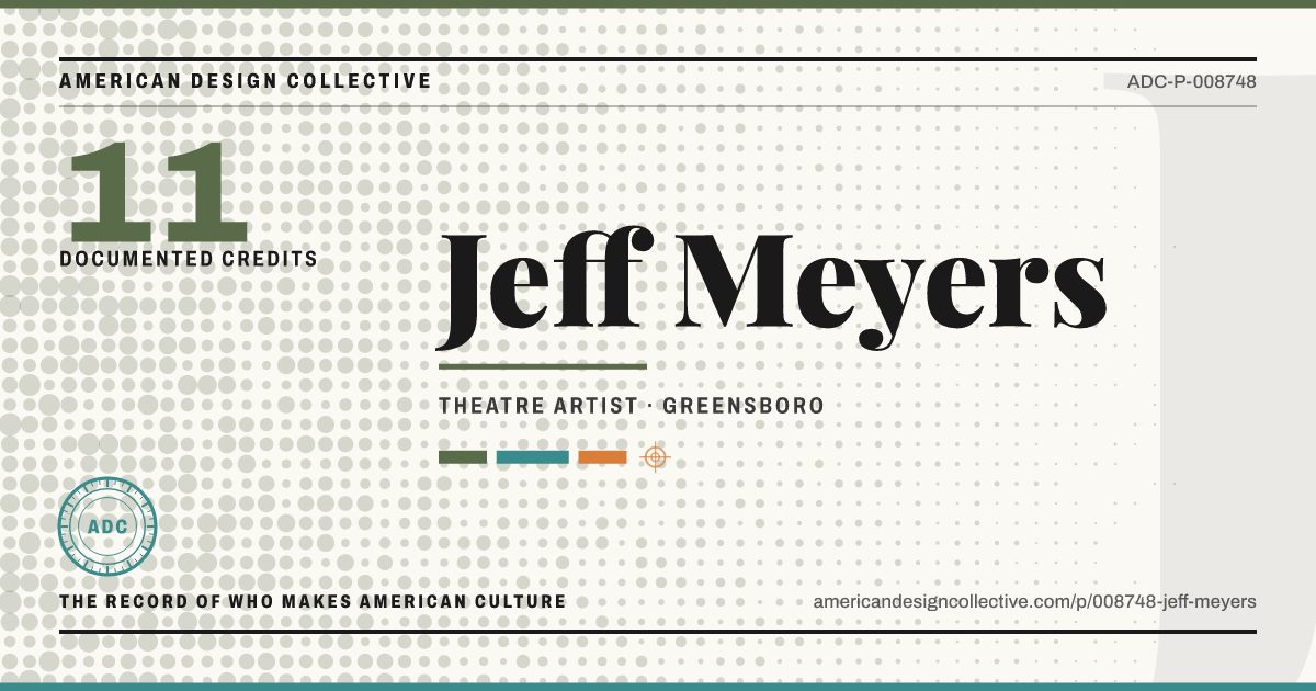 Registry card for Jeff Meyers: the ADC seal, Jeff Meyers, and how much is on record.