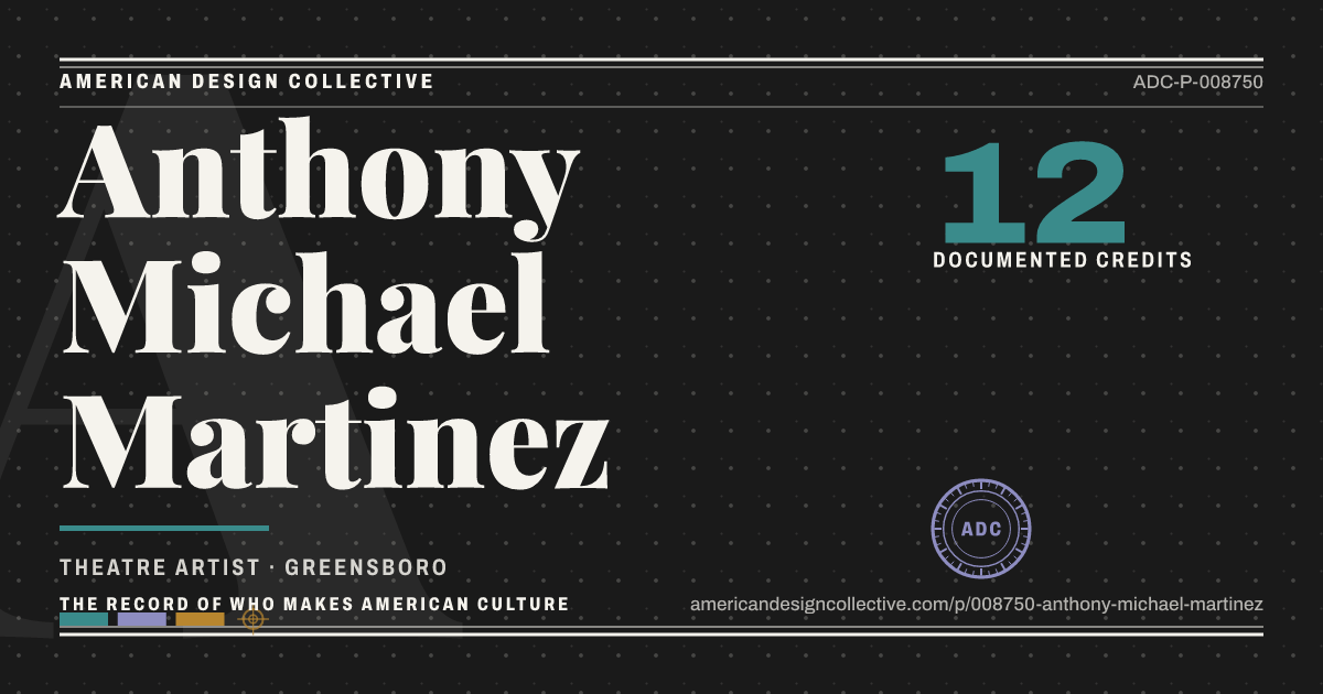 Registry card for Anthony Michael Martinez: the ADC seal, Anthony Michael Martinez, and how much is on record.