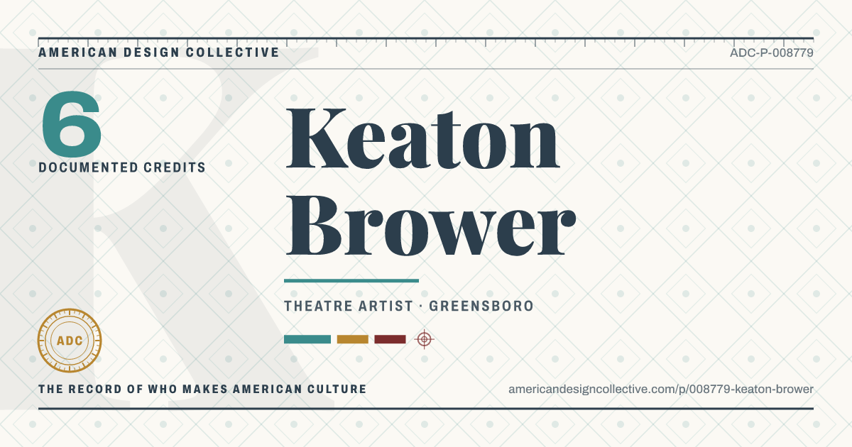 Registry card for Keaton Brower: the ADC seal, Keaton Brower, and how much is on record.