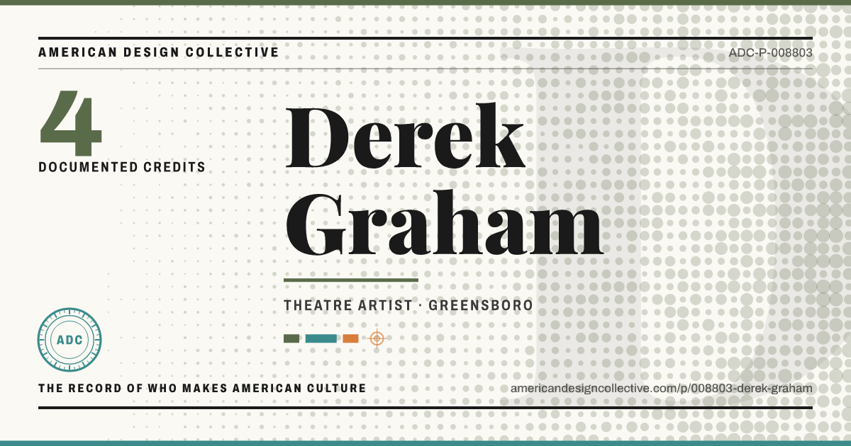 Registry card for Derek Graham: the ADC seal, Derek Graham, and how much is on record.