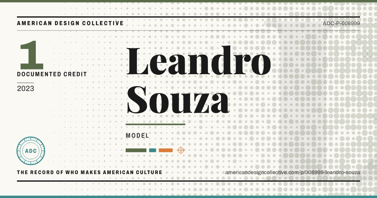 Registry card for Leandro Souza: the ADC seal, Leandro Souza, and how much is on record.
