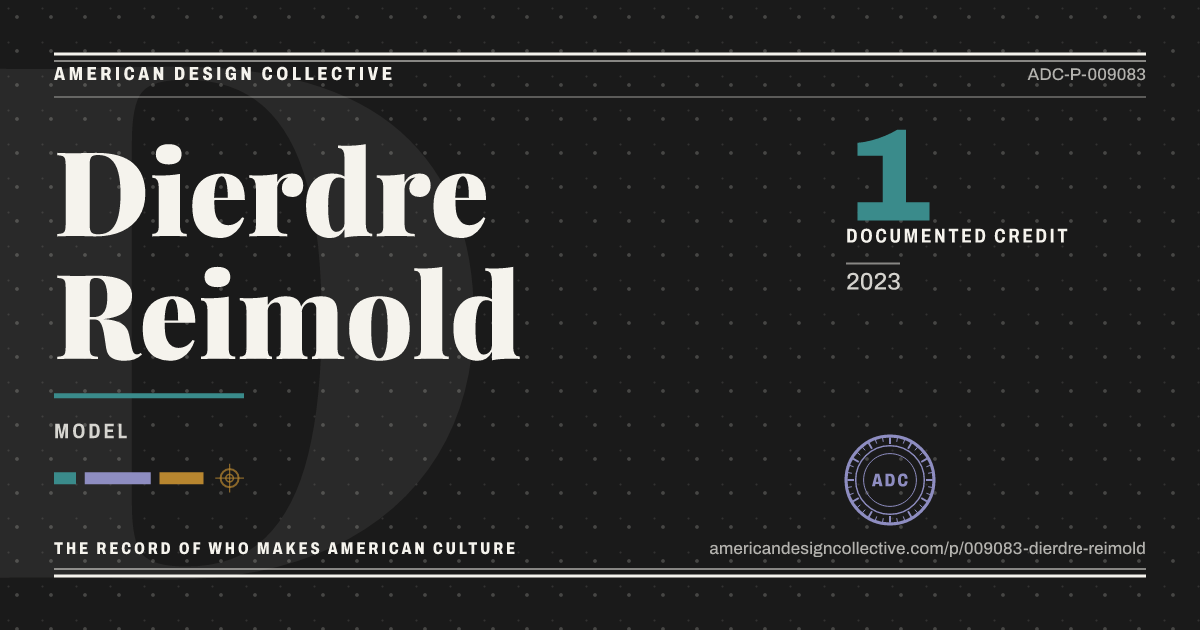 Registry card for Dierdre Reimold: the ADC seal, Dierdre Reimold, and how much is on record.