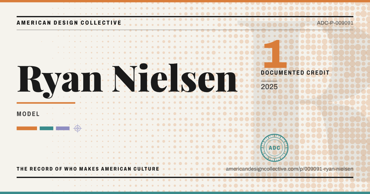 Registry card for Ryan Nielsen: the ADC seal, Ryan Nielsen, and how much is on record.