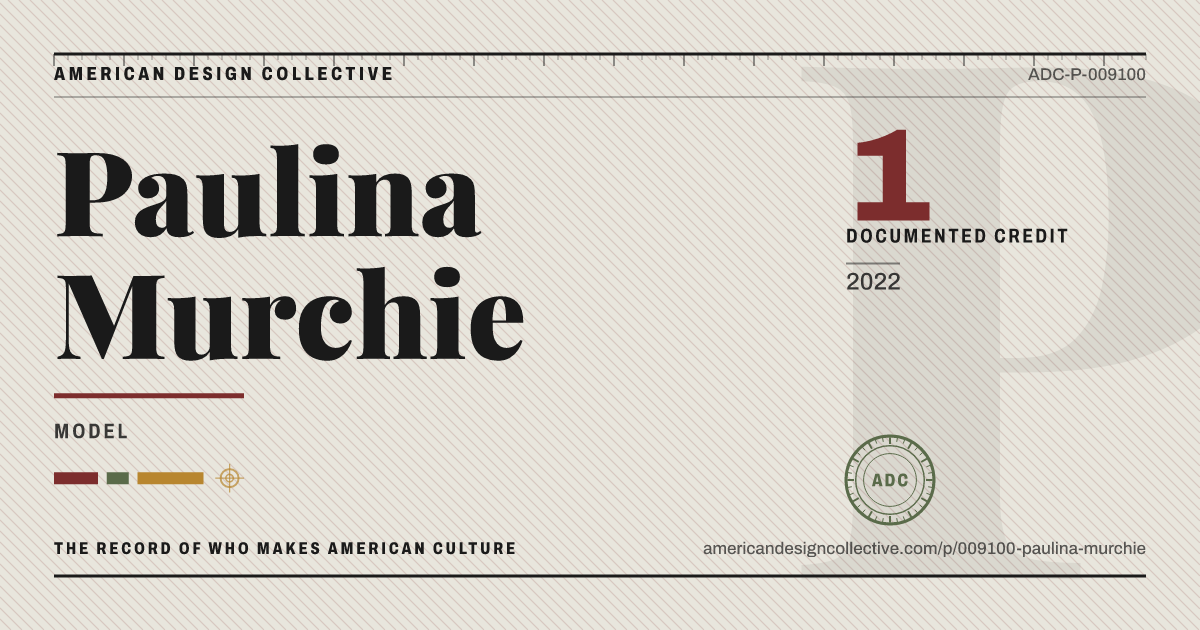 Registry card for Paulina Murchie: the ADC seal, Paulina Murchie, and how much is on record.