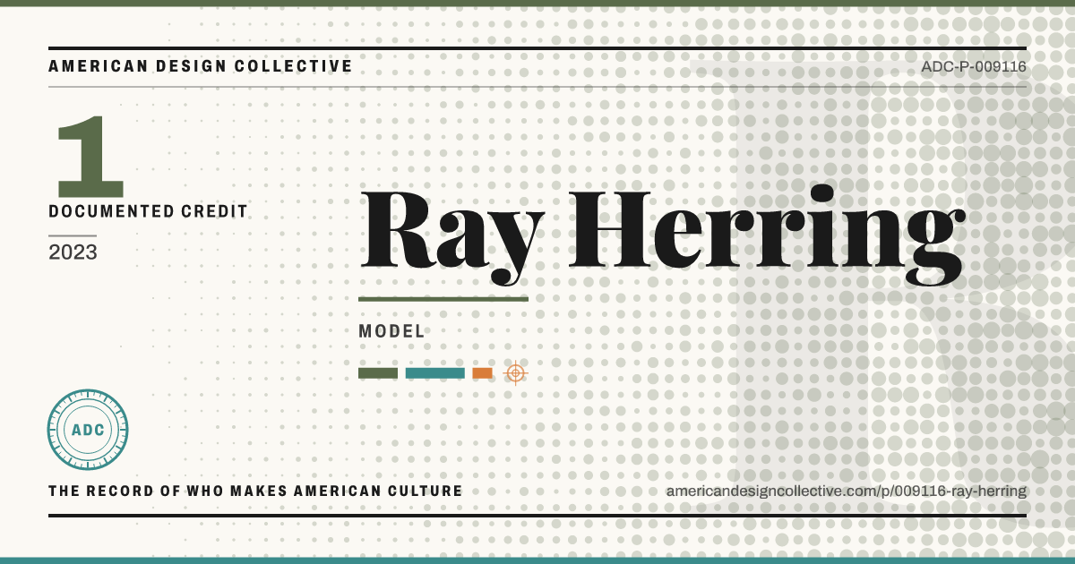 Registry card for Ray Herring: the ADC seal, Ray Herring, and how much is on record.