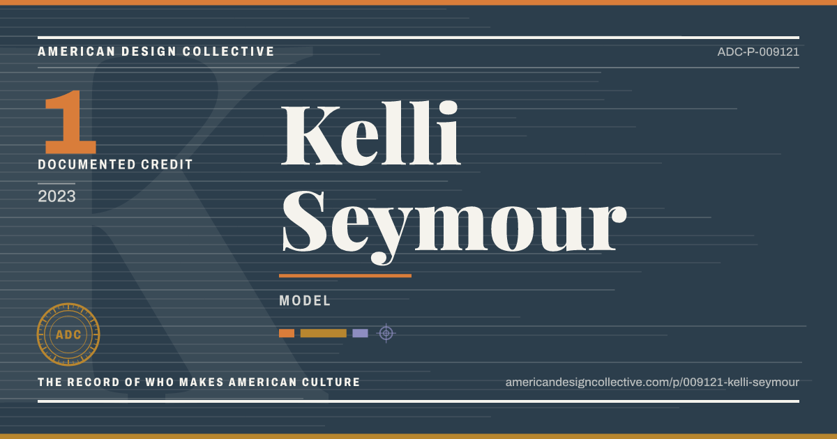 Registry card for Kelli Seymour: the ADC seal, Kelli Seymour, and how much is on record.