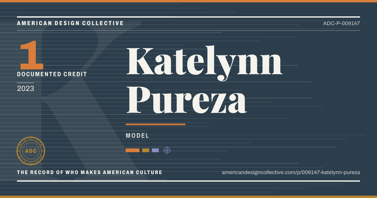 Registry card for Katelynn Pureza: the ADC seal, Katelynn Pureza, and how much is on record.