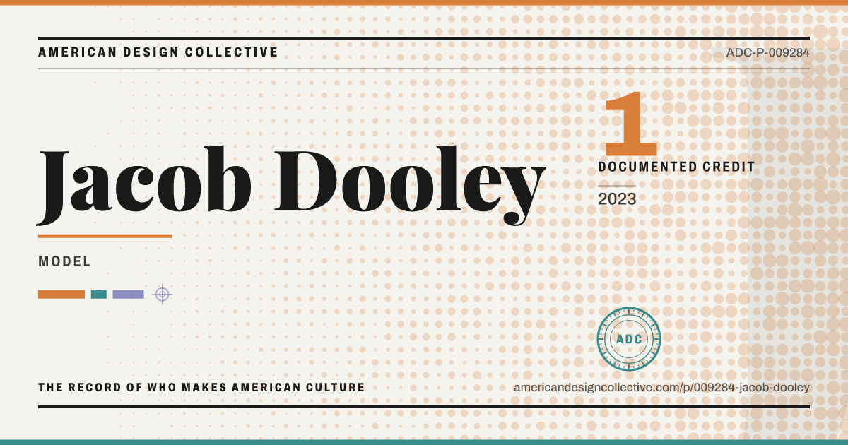 Registry card for Jacob Dooley: the ADC seal, Jacob Dooley, and how much is on record.