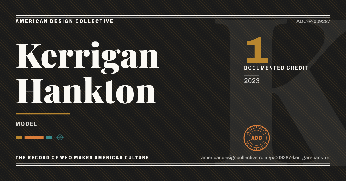 Registry card for Kerrigan Hankton: the ADC seal, Kerrigan Hankton, and how much is on record.