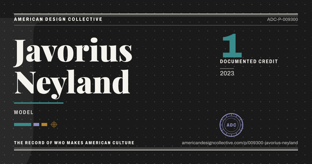 Registry card for Javorius Neyland: the ADC seal, Javorius Neyland, and how much is on record.