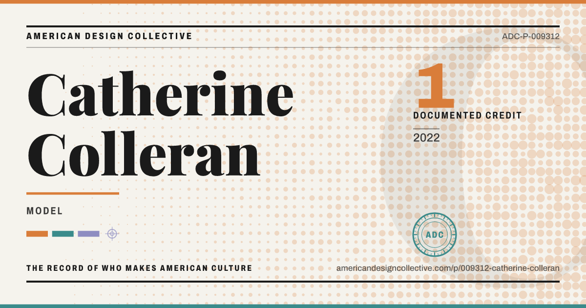 Registry card for Catherine Colleran: the ADC seal, Catherine Colleran, and how much is on record.