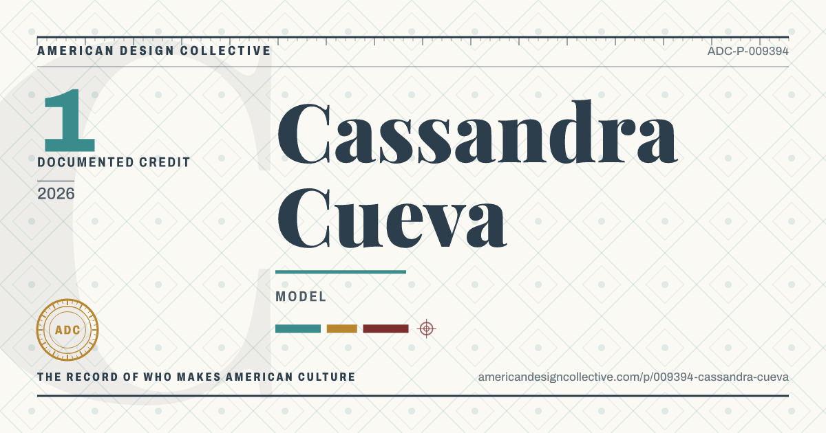 Registry card for Cassandra Cueva: the ADC seal, Cassandra Cueva, and how much is on record.