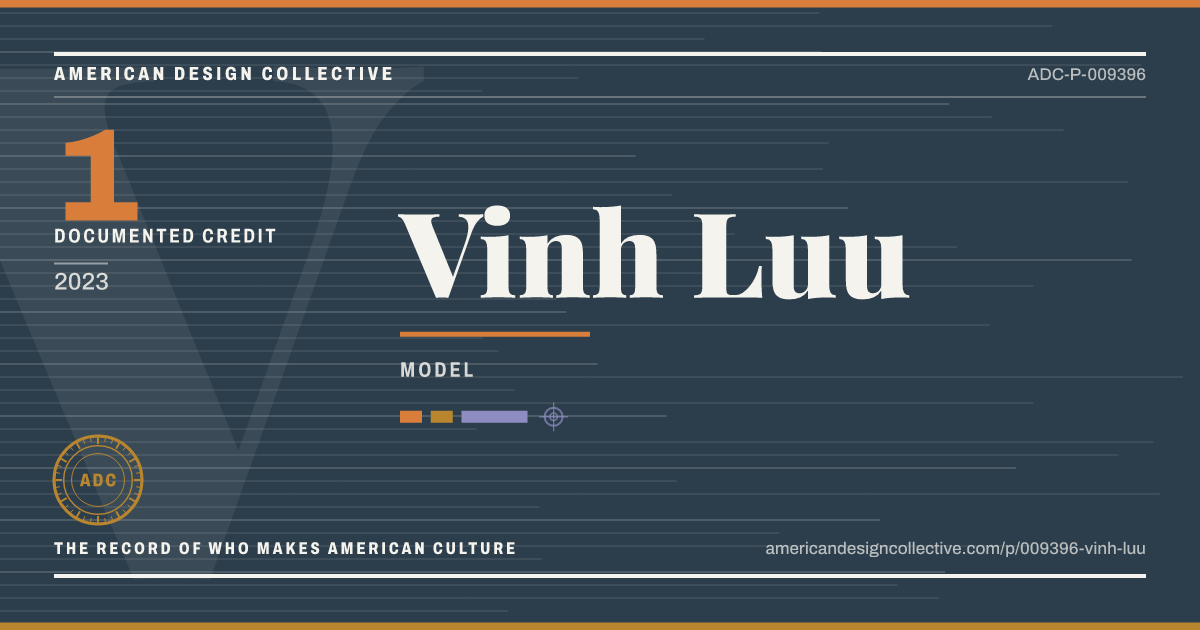 Registry card for Vinh Luu: the ADC seal, Vinh Luu, and how much is on record.