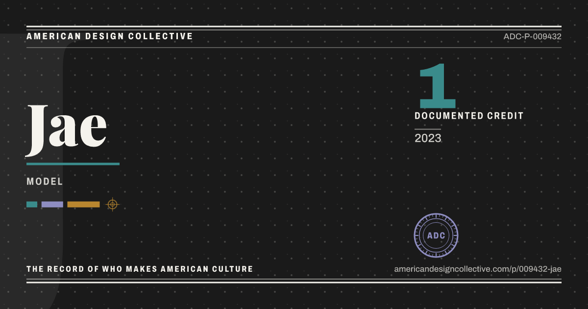 Registry card for Jae: the ADC seal, Jae, and how much is on record.