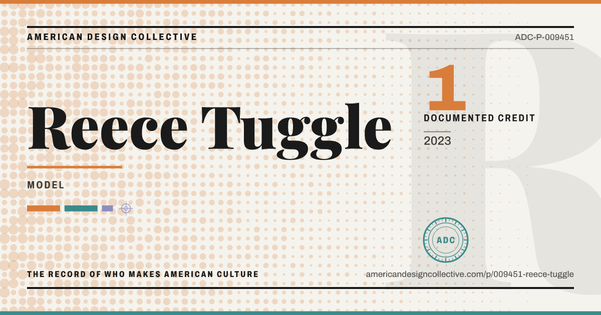 Registry card for Reece Tuggle: the ADC seal, Reece Tuggle, and how much is on record.
