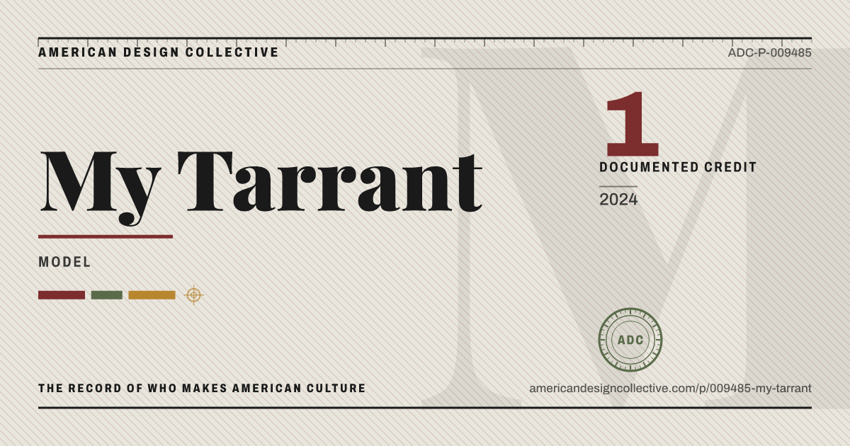 Registry card for My Tarrant: the ADC seal, My Tarrant, and how much is on record.