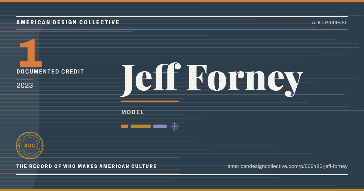 Registry card for Jeff Forney: the ADC seal, Jeff Forney, and how much is on record.