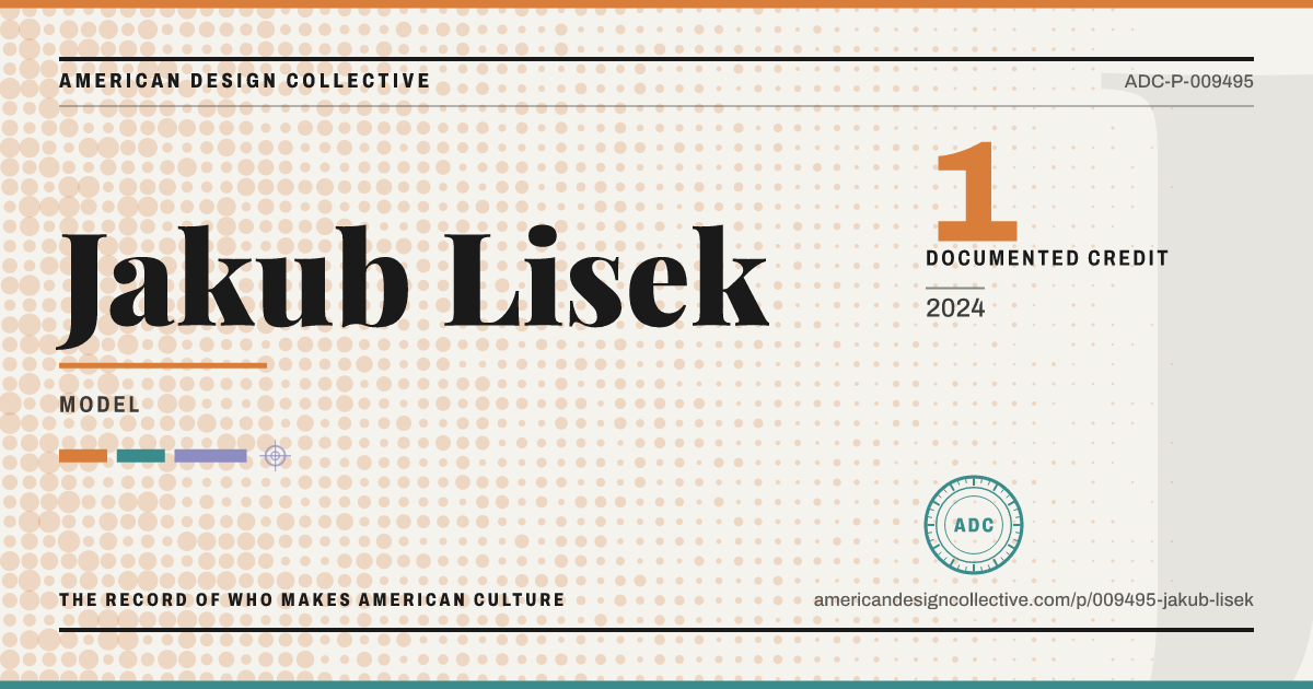 Registry card for Jakub Lisek: the ADC seal, Jakub Lisek, and how much is on record.