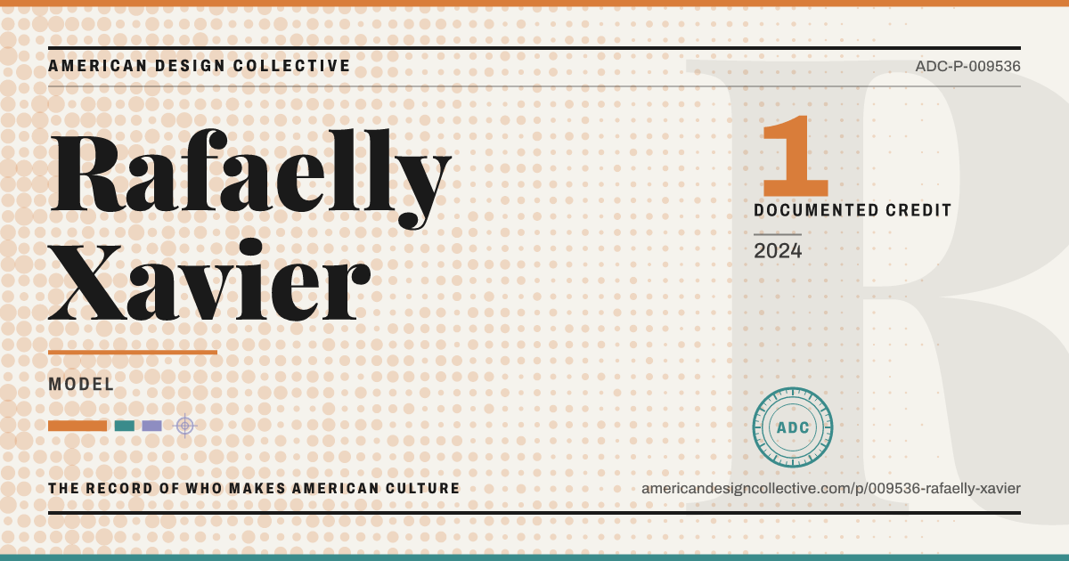 Registry card for Rafaelly Xavier: the ADC seal, Rafaelly Xavier, and how much is on record.