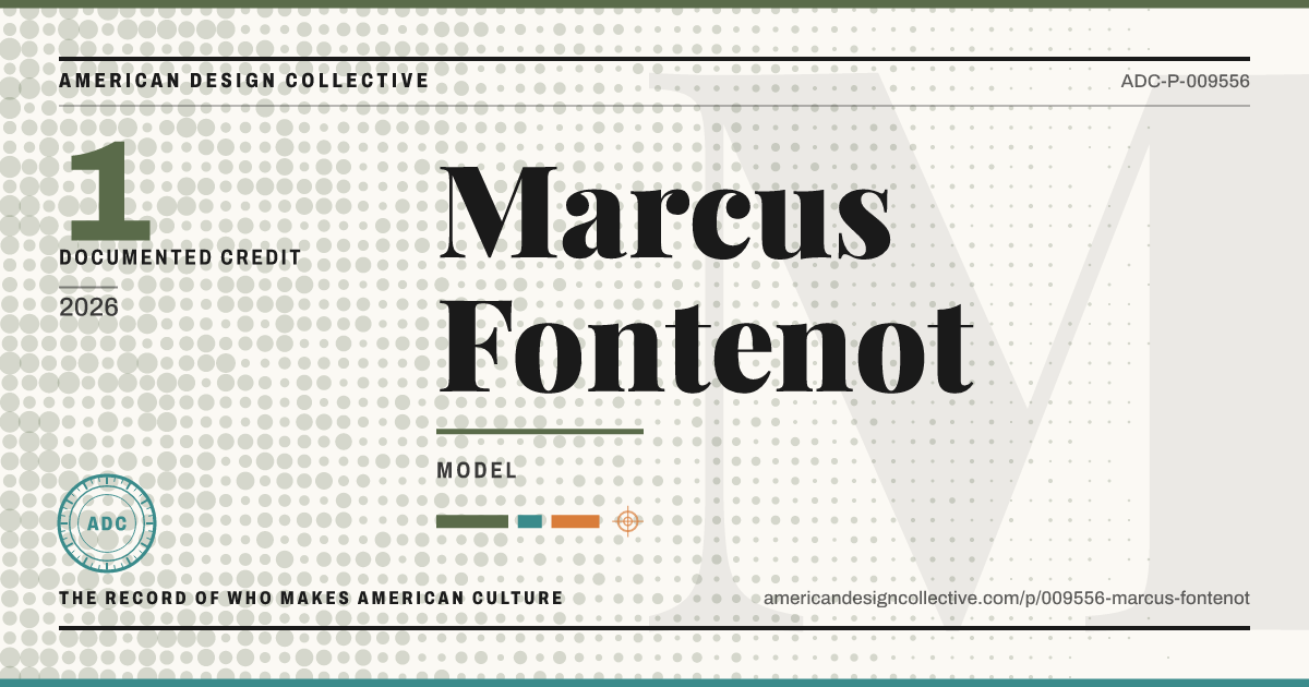 Registry card for Marcus Fontenot: the ADC seal, Marcus Fontenot, and how much is on record.