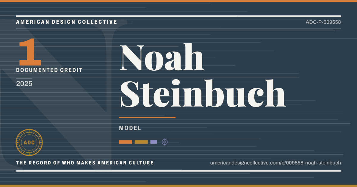 Registry card for Noah Steinbuch: the ADC seal, Noah Steinbuch, and how much is on record.