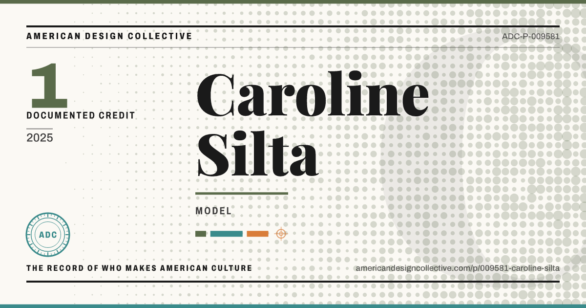 Registry card for Caroline Silta: the ADC seal, Caroline Silta, and how much is on record.
