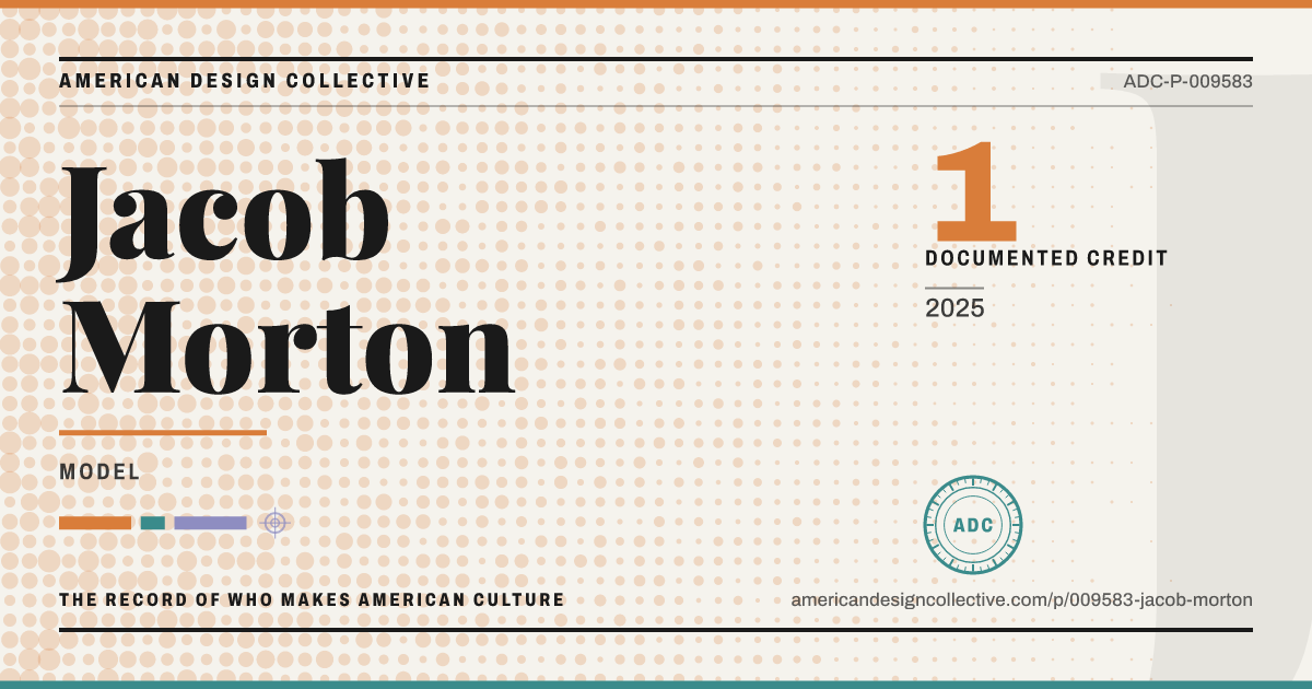 Registry card for Jacob Morton: the ADC seal, Jacob Morton, and how much is on record.