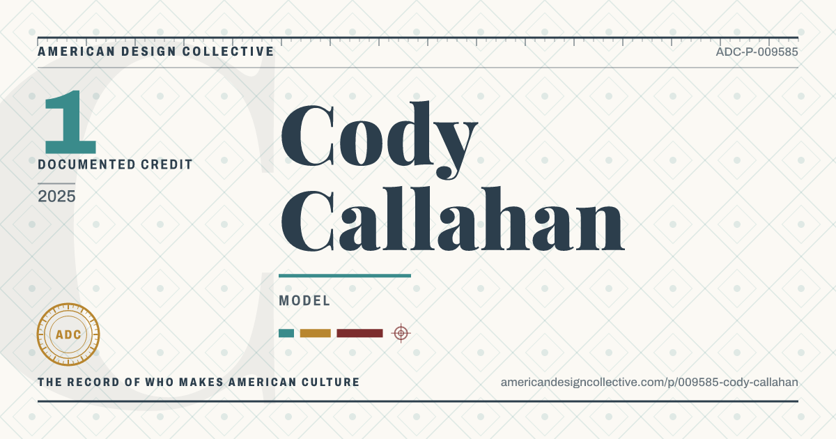 Registry card for Cody Callahan: the ADC seal, Cody Callahan, and how much is on record.
