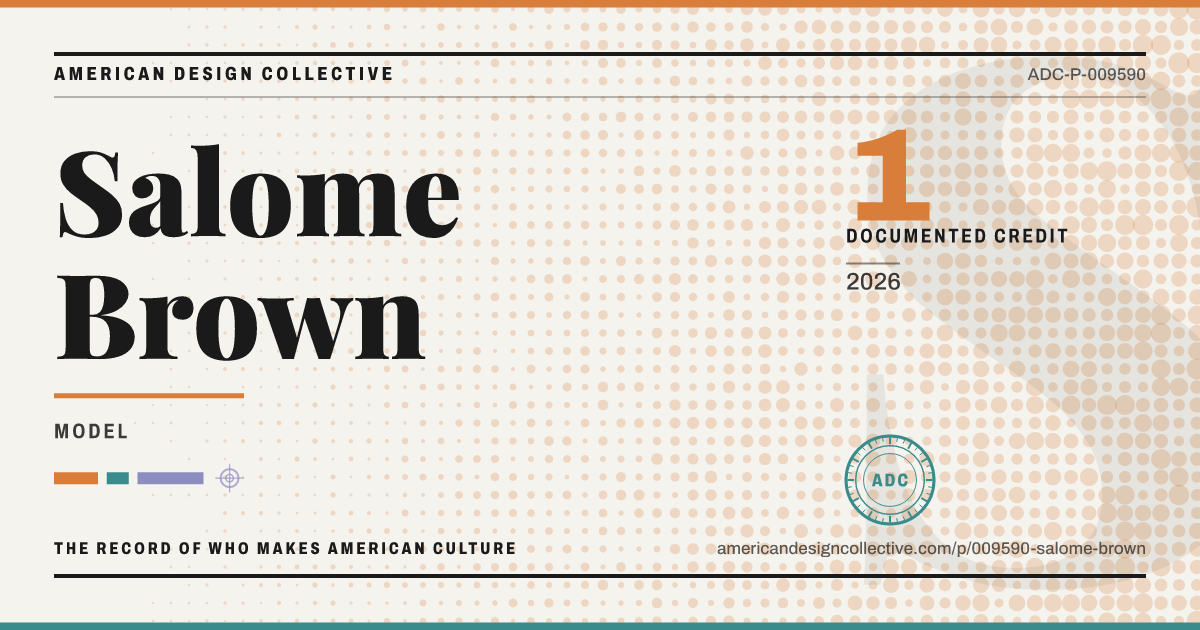 Registry card for Salome Brown: the ADC seal, Salome Brown, and how much is on record.