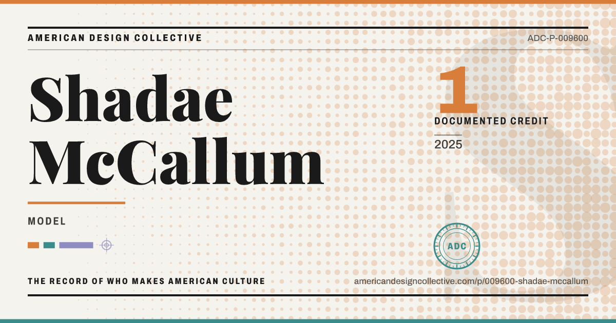 Registry card for Shadae McCallum: the ADC seal, Shadae McCallum, and how much is on record.