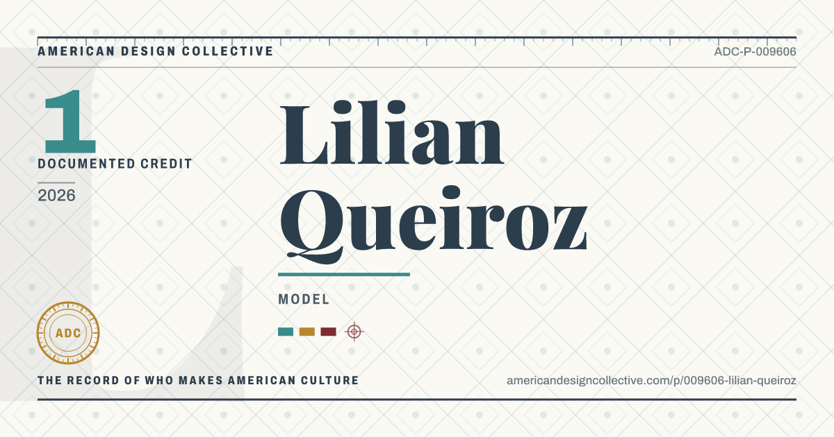 Registry card for Lilian Queiroz: the ADC seal, Lilian Queiroz, and how much is on record.
