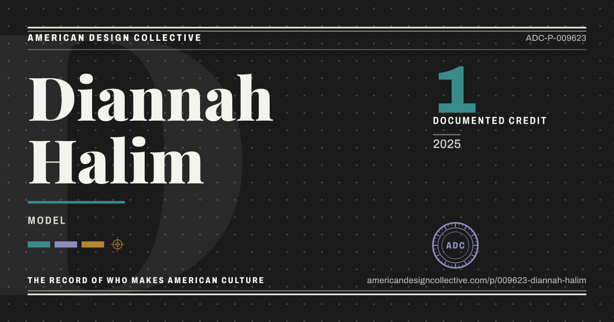Registry card for Diannah Halim: the ADC seal, Diannah Halim, and how much is on record.
