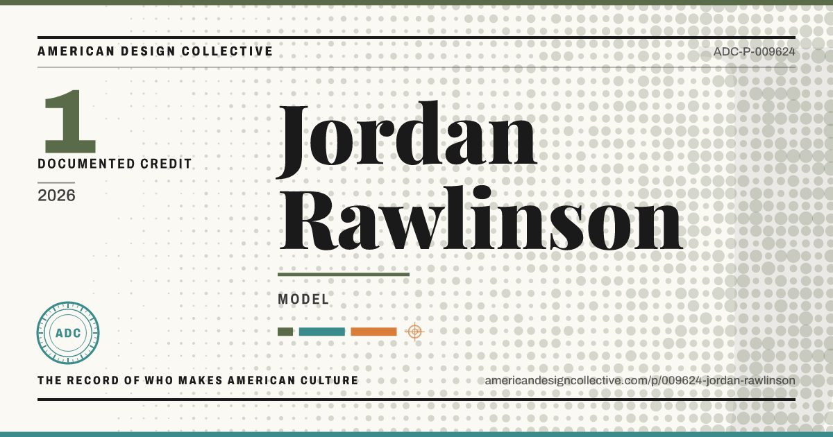 Registry card for Jordan Rawlinson: the ADC seal, Jordan Rawlinson, and how much is on record.