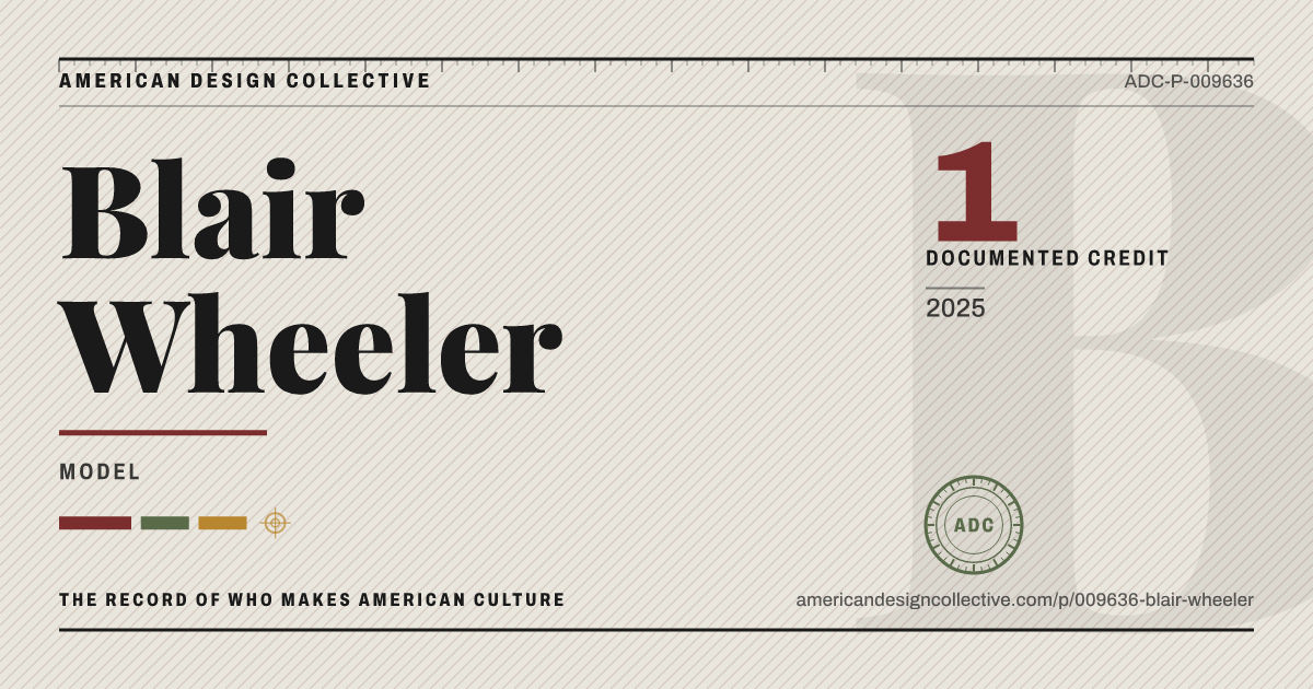 Registry card for Blair Wheeler: the ADC seal, Blair Wheeler, and how much is on record.