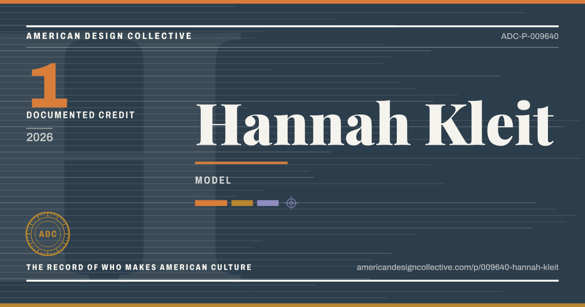 Registry card for Hannah Kleit: the ADC seal, Hannah Kleit, and how much is on record.