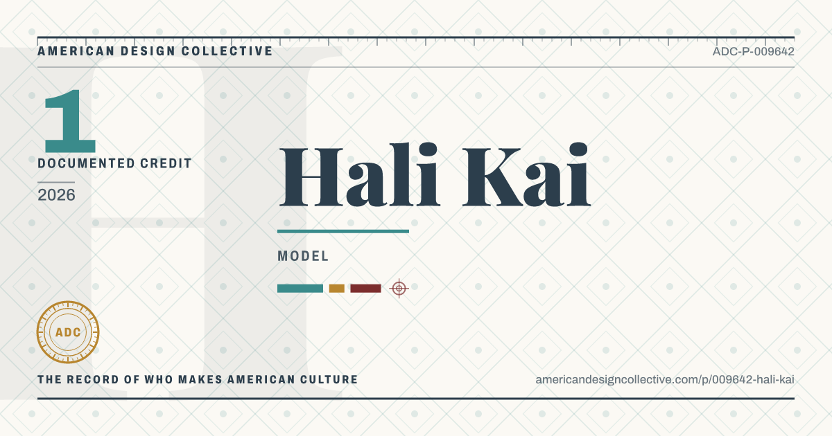 Registry card for Hali Kai: the ADC seal, Hali Kai, and how much is on record.