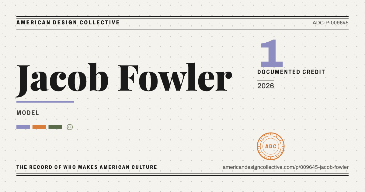 Registry card for Jacob Fowler: the ADC seal, Jacob Fowler, and how much is on record.