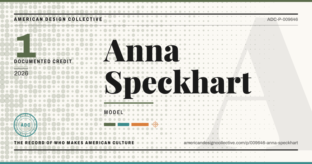 Registry card for Anna Speckhart: the ADC seal, Anna Speckhart, and how much is on record.
