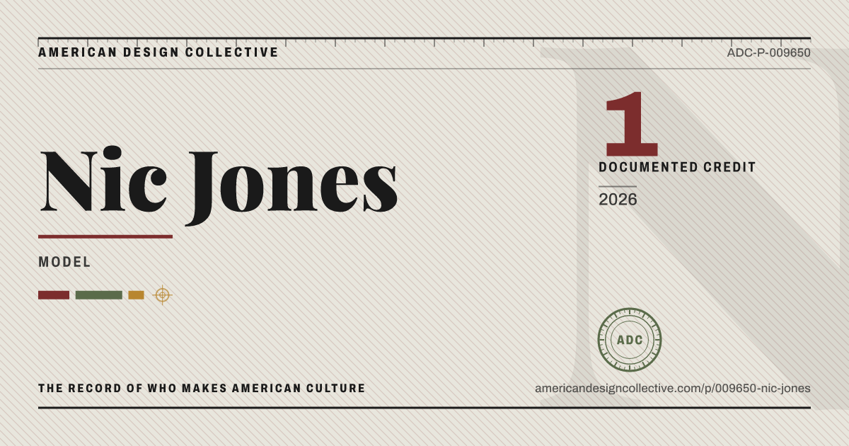 Registry card for Nic Jones: the ADC seal, Nic Jones, and how much is on record.