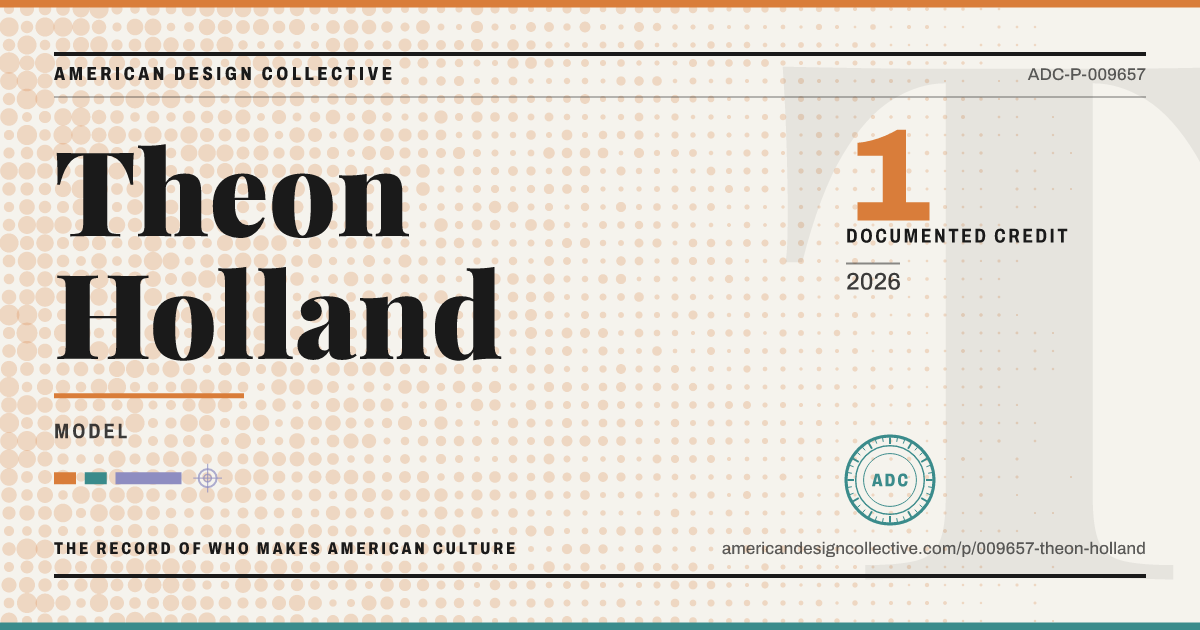 Registry card for Theon Holland: the ADC seal, Theon Holland, and how much is on record.
