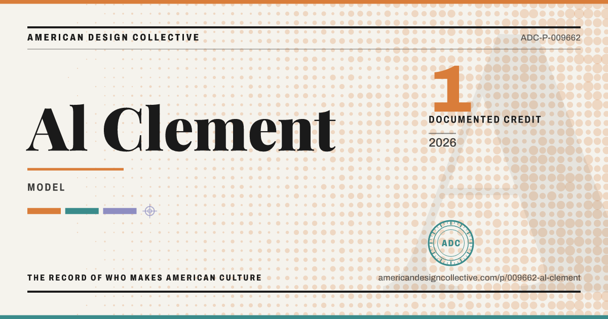 Registry card for Al Clement: the ADC seal, Al Clement, and how much is on record.